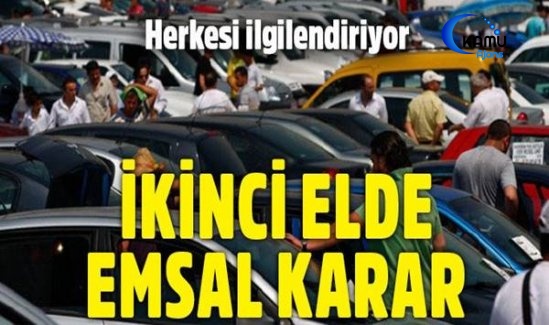 İkinci El Araç Satışında Emsal Karar