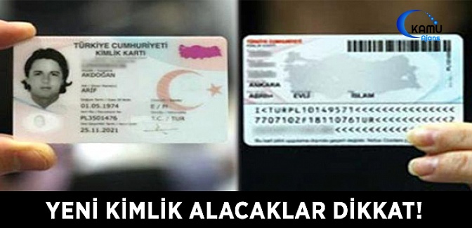 Yeni Kimlik Alacakları Yakından İlgilendiren Haber