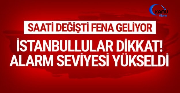 İstanbul Hava Durumu MGM Alarm Seviyesini Yükseltti