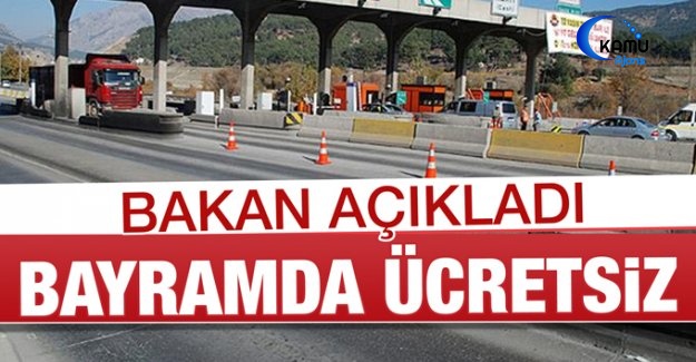 Bayramda Köprü ve Otoyollar Ücretsiz Olacak Mı?