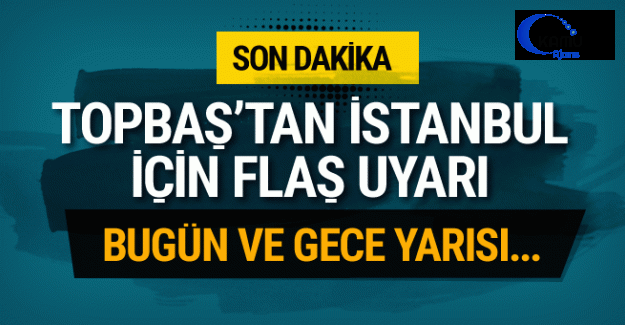 Kadir Topbaş'tan Fırtına Açıklaması