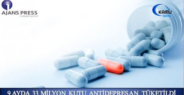 9 Ayda Tüketilen Antidepresan Sayısı