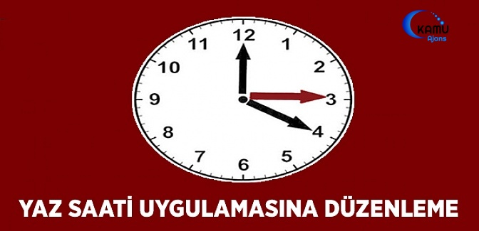 Yaz Saati Uygulamasına Düzenleme