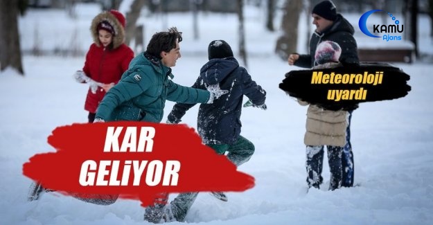 Meteoroloji'den Son Dakika Kar Yağışı Uyarısı!