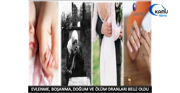 Evlenme, Boşanma, Doğum ve Ölüm Oranları