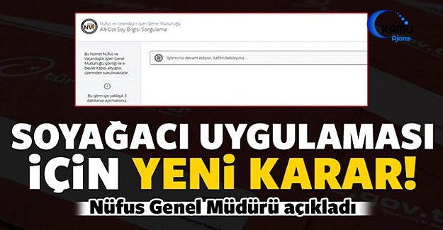 Nüfus Genel Müdürü Açıkladı: Günlük Kota Açacağız