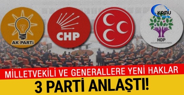 Milletvekilleri Ve Generaller İçin Yeni Haklar!