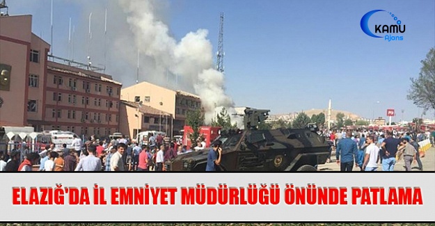 Elazığ'da İl Emniyet Müdürlüğü Önünde Patlama
