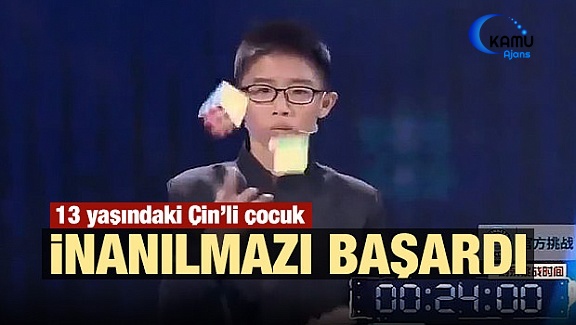 Rubik Küpleri Havada Çözdü