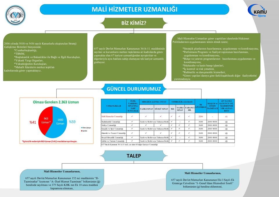 Mali Hizmetler Uzmanları Hakkında Bilgi Notu