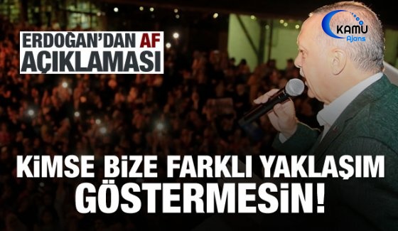 Gündemimizde Af Konusu Yok