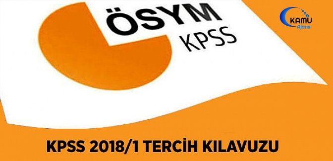 KPSS 2018-1 Tercih Kılavuzu