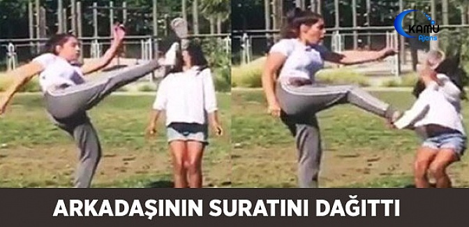 Arkadaşının Suratını Dağıtan Kız