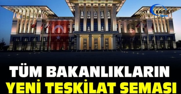 Tüm Bakanlıkların Yeni Teşkilat Şeması