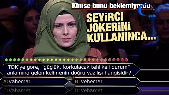 'Kim Milyoner Olmak İster'de Seyirci jokeri Başını Yaktı