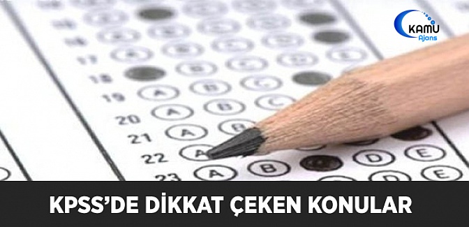 KPSS'de Dikkat Çeken Sorular