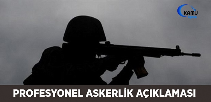 Profesyonel Askerlik Açıklaması