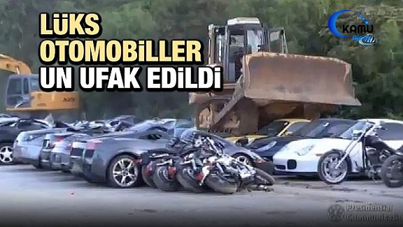 Gümrük Kaçağı Lüks Otomobiller Un Ufak Edildi