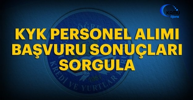 KYK, 3 Bin İşçi Alım Sonuçlarını Açıkladı