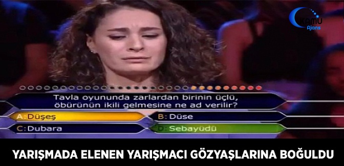 Kim Milyoner'den Elenen Yarışmacı Gözyaşlarına Boğuldu