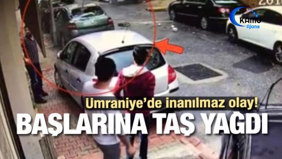 Ümraniye Sokak Ortasında Başlarına Taş Yağdı!