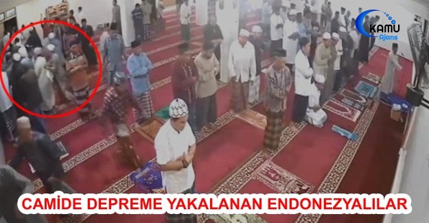 Camide Depreme Yakalanan Endonezyalılar