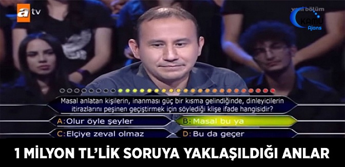 Kim Milyoner Olmak İster'de 1 Milyon TL'lik Soruya Yaklaşan Yarışmacı
