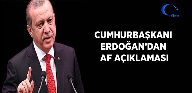 Cumhurbaşkanı Erdoğan'dan AF Açıklaması