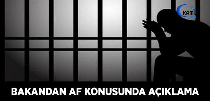 Bakan Gül'den Af Konusunda Açıklama