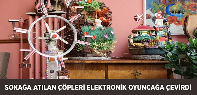 Sokağa Atılan Çöpleri Elektronik Oyuncağa Çevirdi