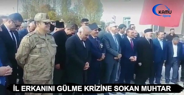İl Erkanını Gülme Krizine Sokan Muhtar