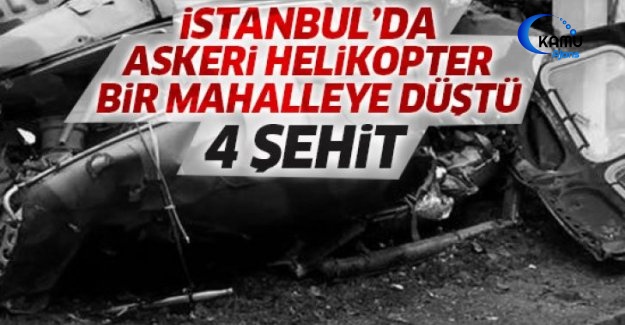 İstanbul'da Askeri Helikopter Düştü! 4 Şehit