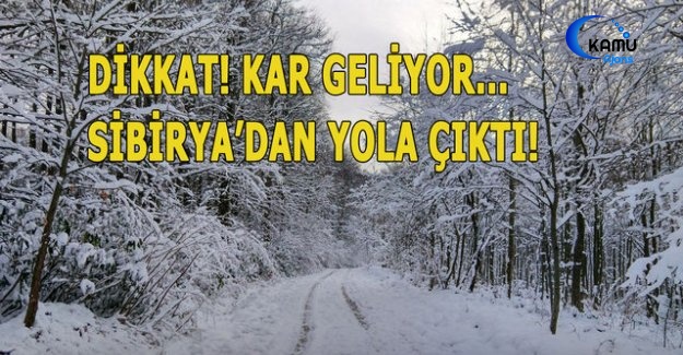 Kar Geliyor! Türkiye'ye Trakya'dan Giriş Yapacak