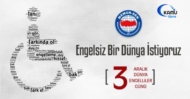 Engelsiz Bir Dünya İstiyoruz