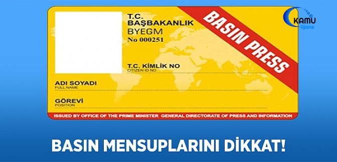 Basın Mensuplarını İlgilendiren Yönetmelik