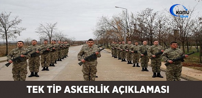 Tek Tip Askerlik Açıklaması