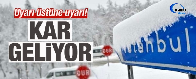 İstanbul'a Son Dakika Uyarısı: Kar Kapıda!