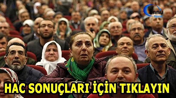 Hac Kuraları Çekildi - Hac Kura Sonuçları TIKLA SORGULA