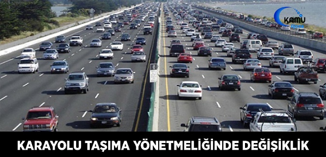 Karayolu Taşıma Yönetmeliğinde Değişiklik (31 Aralık 2018)