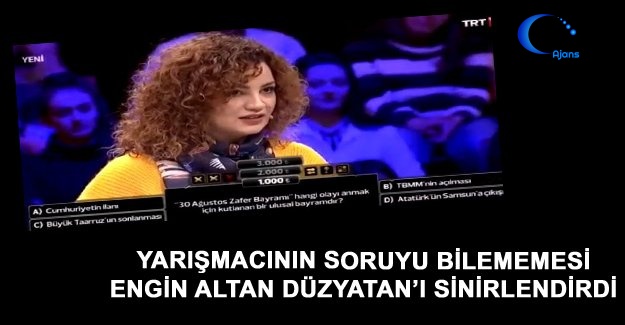 3'te 3 Engin Altan Düzyatan'ı Kızdıran Yarışmacı
