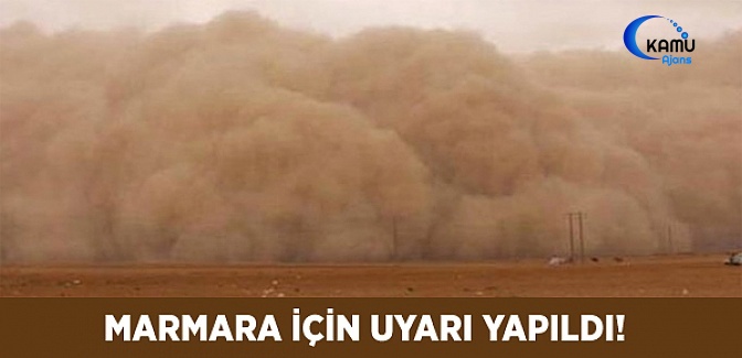Marmara’da Toz Taşınımı ve Çamur Şeklinde Yağış Bekleniyor!