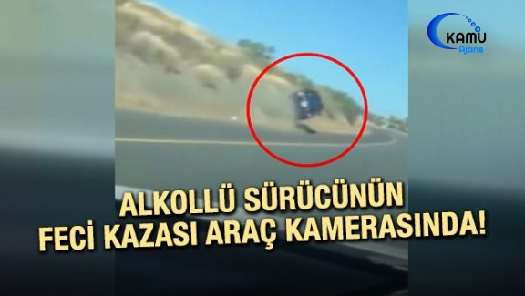 Alkollü Sürücünün Feci Kazası Araç Kamerasında!