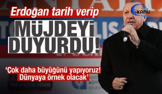 Başkan Erdoğan'dan Büyük Müjde!