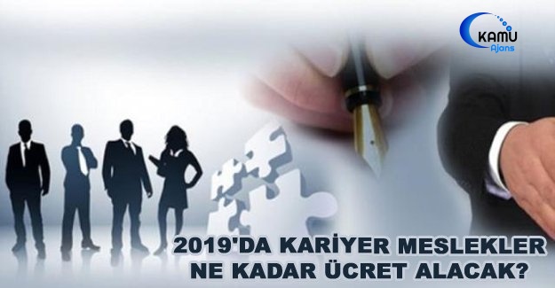 2019'da Kariyer Meslekler Ne Kadar Ücret Alacak?