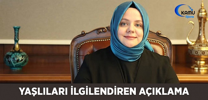 Yaşlıları İlgilendiren Açıklama