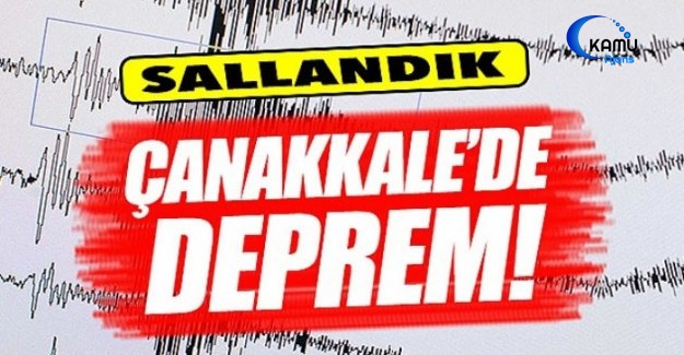Çanakkale'de 5,0 Büyüklüğünde Deprem