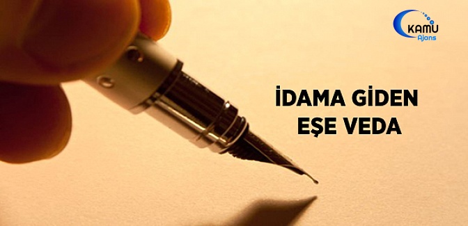 İdama Giden Eşe Veda