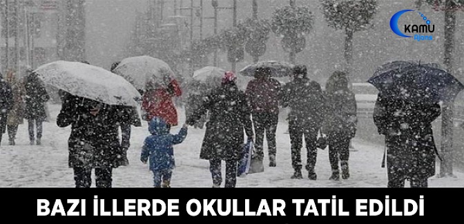 İstanbul ve Diğer İllerde Okullara Kar Tatili