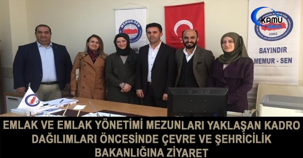 Emlak Ve Emlak Yönetimi Mezunları Yaklaşan Kadro Dağılımları Öncesinde Çevre Ve Şehricilik Bakanlığına Ziyaret