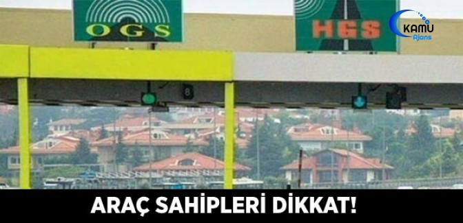 Tüm Araç Sınıflarına Online OGS ve HGS